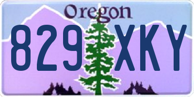 OR license plate 829XKY
