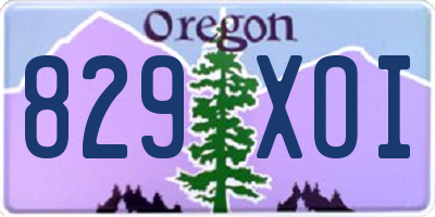 OR license plate 829XOI