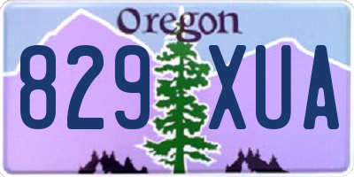 OR license plate 829XUA