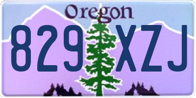 OR license plate 829XZJ