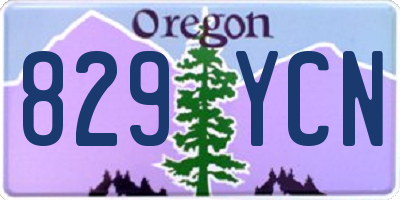 OR license plate 829YCN