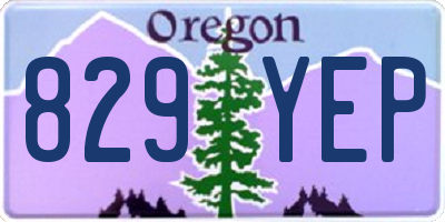 OR license plate 829YEP