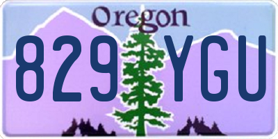 OR license plate 829YGU