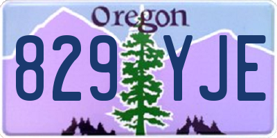 OR license plate 829YJE