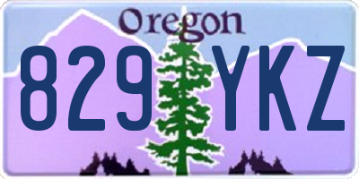 OR license plate 829YKZ