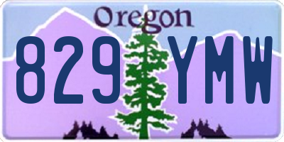 OR license plate 829YMW