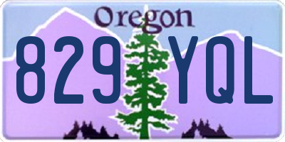 OR license plate 829YQL