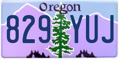 OR license plate 829YUJ