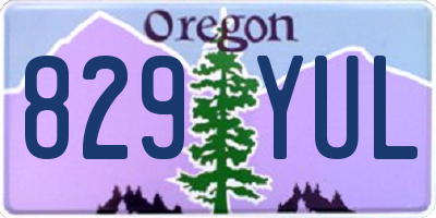 OR license plate 829YUL