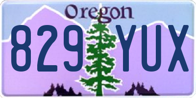 OR license plate 829YUX