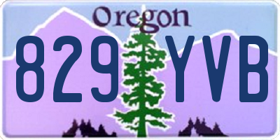 OR license plate 829YVB