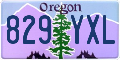 OR license plate 829YXL