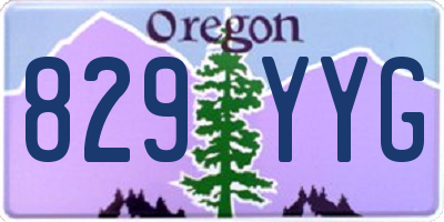 OR license plate 829YYG