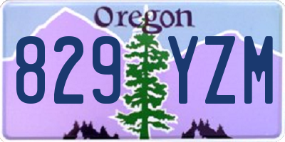 OR license plate 829YZM