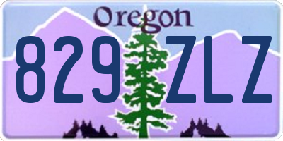 OR license plate 829ZLZ