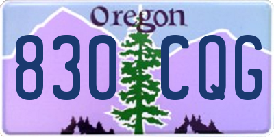 OR license plate 830CQG