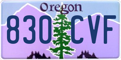 OR license plate 830CVF