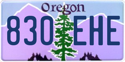 OR license plate 830EHE