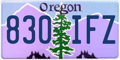 OR license plate 830IFZ