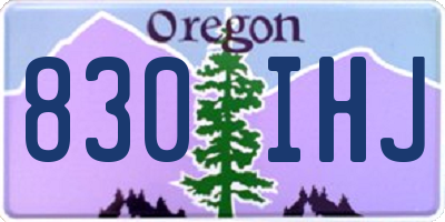 OR license plate 830IHJ