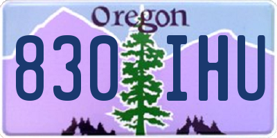 OR license plate 830IHU