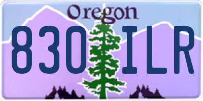 OR license plate 830ILR