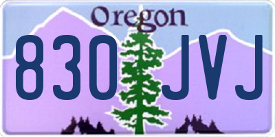 OR license plate 830JVJ