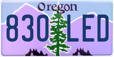 OR license plate 830LED
