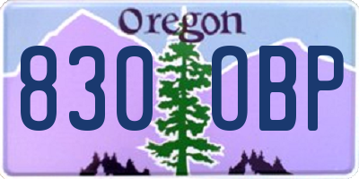 OR license plate 830OBP