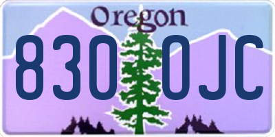OR license plate 830OJC