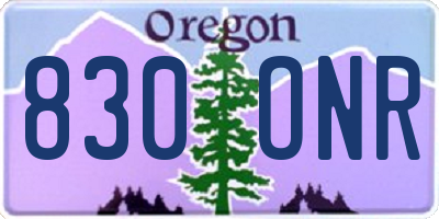 OR license plate 830ONR