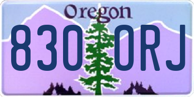 OR license plate 830ORJ