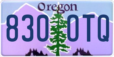 OR license plate 830OTQ
