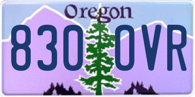 OR license plate 830OVR