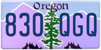 OR license plate 830QGQ