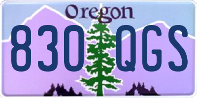 OR license plate 830QGS