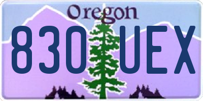 OR license plate 830UEX
