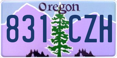 OR license plate 831CZH