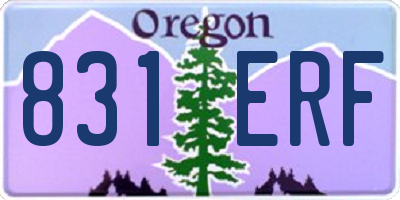 OR license plate 831ERF