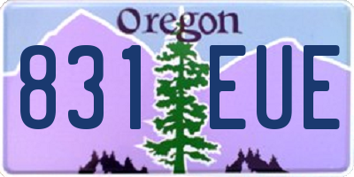 OR license plate 831EUE