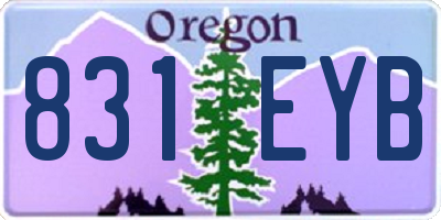 OR license plate 831EYB