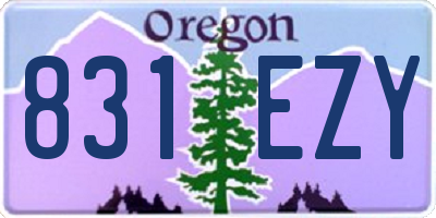 OR license plate 831EZY