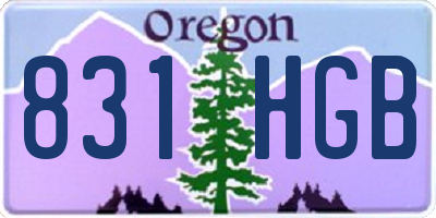 OR license plate 831HGB