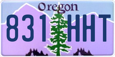 OR license plate 831HHT