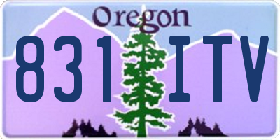 OR license plate 831ITV