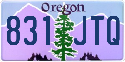 OR license plate 831JTQ