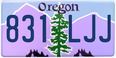 OR license plate 831LJJ