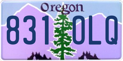OR license plate 831OLQ