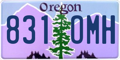 OR license plate 831OMH