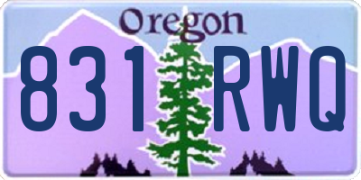 OR license plate 831RWQ